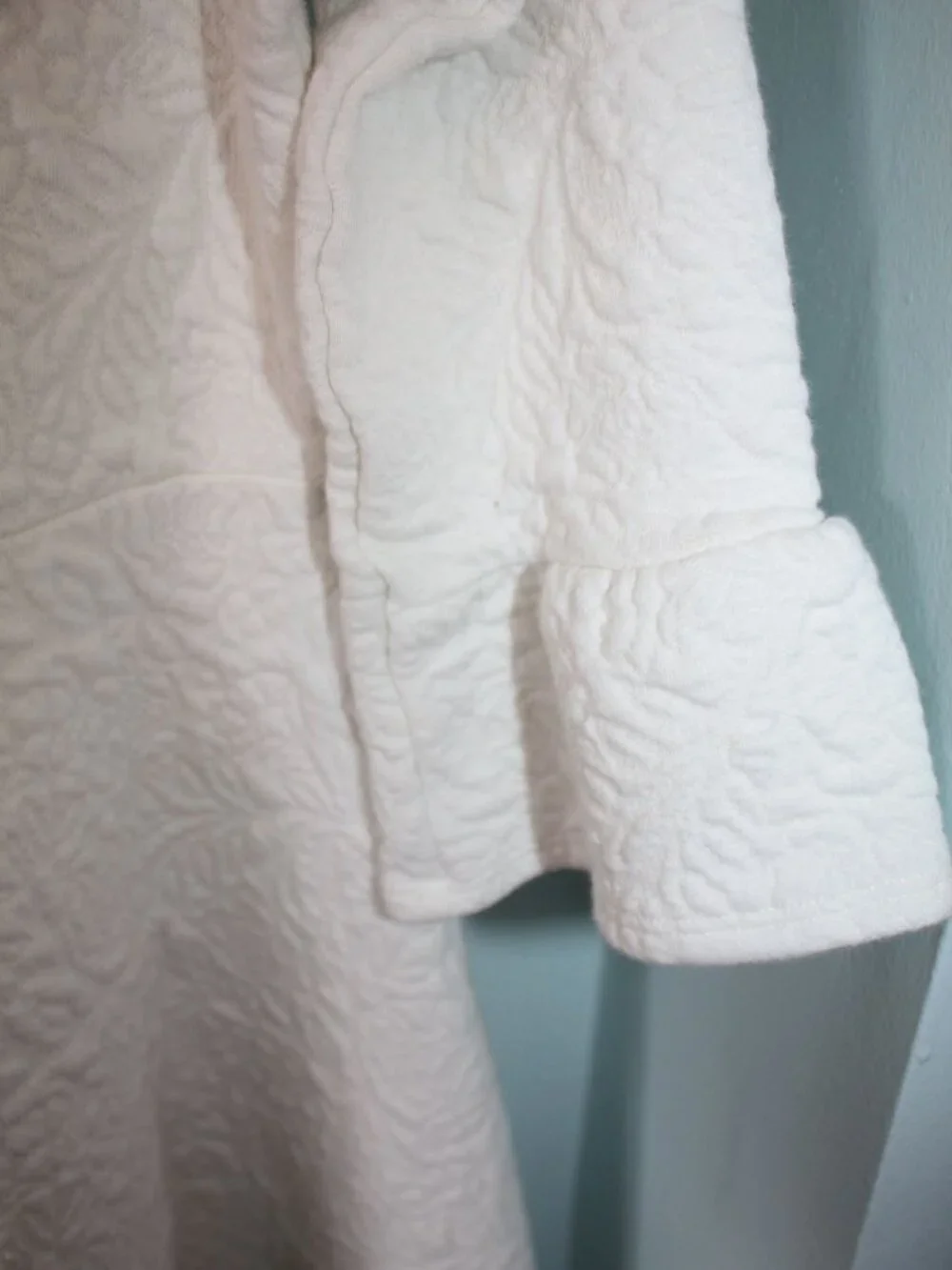 Janie and Jack Size 12 Holiday Tartan White Brocade Wedding Holiday Dress NWOT